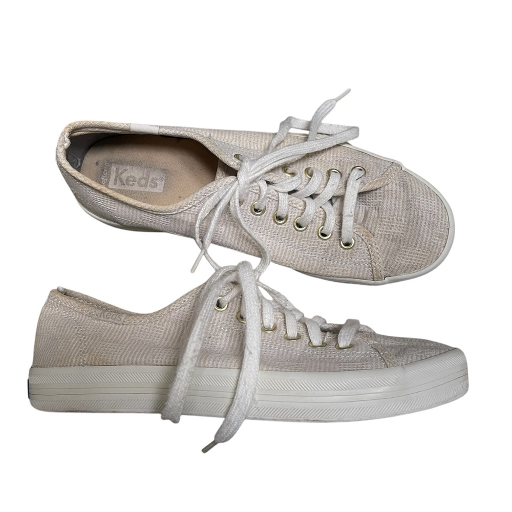 Keds Kickstart Canvas Crosshatch Sneakers Size 6